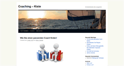 Desktop Screenshot of coaching-kiste.com