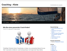Tablet Screenshot of coaching-kiste.com